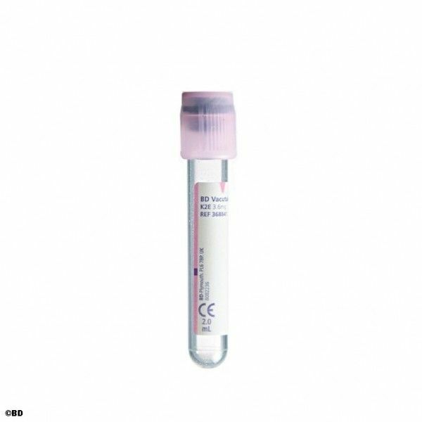 Bd Vacutainer Plastic Blood Collection Tubes With K Edta Off