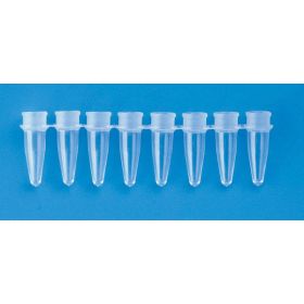 Ultrastrip: 8x domed caps natural fr.PCR 0,2ml cup