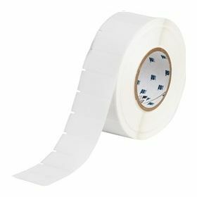 Brady White Thermal Transfer Printable Labels - 50.8x25.4mm, 3000 Label(s) / Roll, nylon
