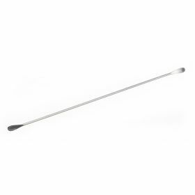 Bent double microspoon stainless steel, L 185 mm, W 5 mm