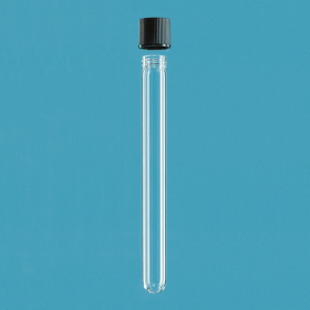 Culture tube, AR-Glas, screw cap, PP 16 x 100 mm with white elastomer seal of TPE