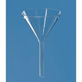Funnel with short handle, Boro 3.3, outer diameter 55 mm