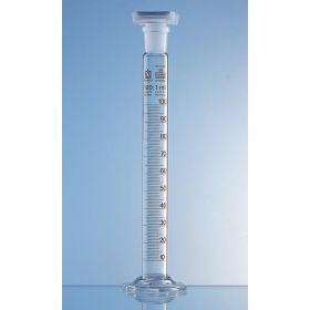 Mixing cylinder(B) Silberbrand Eterna with PP stopper, brown graduation, 250ml
