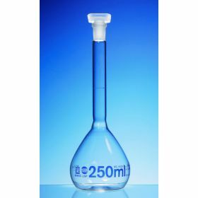Volum.flask 25ml  Blaubrand, USP, cl.A, PP stopper, NS10/19