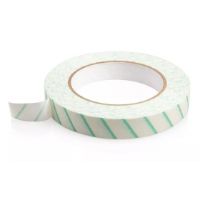 Sterilization indicator tape for temperature indication, crepe paper, self-adhesive