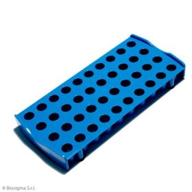 Work station for cryovials, 40 places , polycarbonate, blue