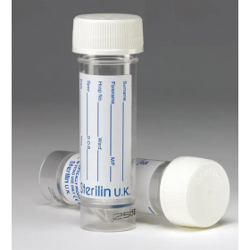 Centrifuge tube 30ml in PS, with conical bottom, skirted and printed disc surface