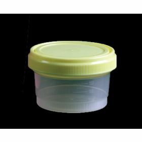 Container 250ml PP with yellow leakproof screw cap