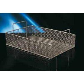 Inox instrument tray 370x240x80mm with handles