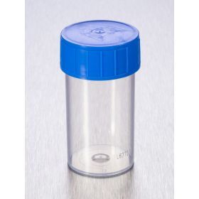 container TP35C 60ml PP blue screw cap, sterile