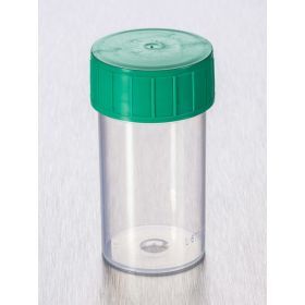 container TP35C 60ml PP green screw cap, sterile