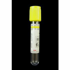 Urine tube round bottom 4ml yellow stopper,vacuum, with boric acid