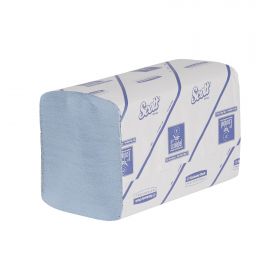 Hand towels Scott Xtra, blue, interfold, 1-ply, 31.5 x 20cm