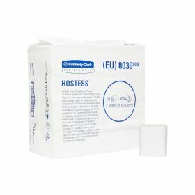 Hostess*32 toilet tissue, folded, 1-ply, 18.6 x 11cm