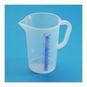 Graduated beaker tall form 3L PP grad.in blue