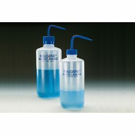 Wash Bottle 500ml autoclavable + blue cap D28mm