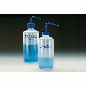 Wash Bottle 1000ml autoclavable PP with blue cap D28mm