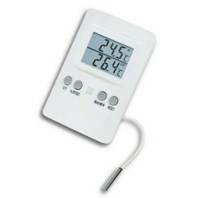 Digital indoor/outdoor thermometer with alarm, -50°C->70°C