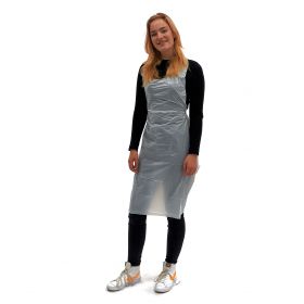 Sleeveless disposable apron PE 0,25µm 80 x 125 cm