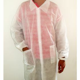 Disposable lab coat non-woven XL