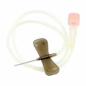 Surflo winged infusion set 22Gx3/4" - black