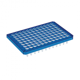 Twintec PCR plate 96 wells, semi-skirted blue