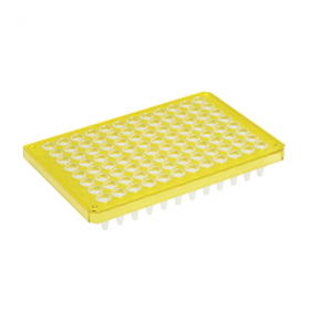 Twintec PCR plate 96 wells, semi-skirted yellow