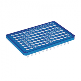 Twintec microbiology PCR plate 96 wells, semi-skirted blue