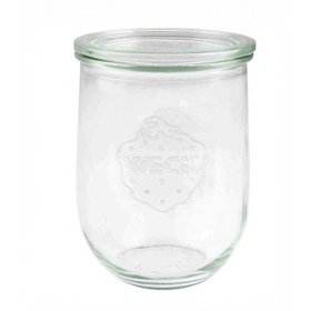 Sterilisation jar 1062ml D100mm glass + lid w/o clamp