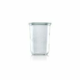 Glass jar straight form WECK 850ml d100mm + lid without clips