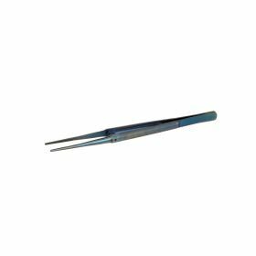 Bochem precision forceps - 'De Bakey' - straight, rounded tip with ridges, Titanium - 160mm