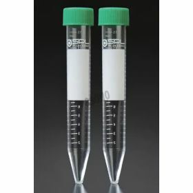 Centrifuge tube 15ml PS with green screwcap ST