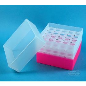 Eppi128 Cellbox PP 5x5 type Falcon 15 ml, neon pink