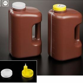 container 24h urine, 3 litres , brown, for vacuum collection