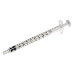 Syringe Plastipak 1 ml 3 parts, luer, centric