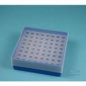 Cryobox PP Eppi45 130x130 H45mm 8x8 blue