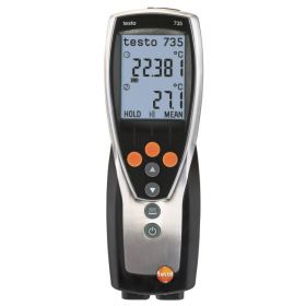 Testo 735-2 thermometer, 3 channels incl. accessories