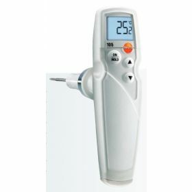Testo 105 SET: Thermometer with standard 100mm, frozen food tip 90mm & long 200mm tip