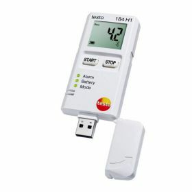 Testo 184-H1 USB temperature and humidity data logger with display, unlimited operating time, 70°C