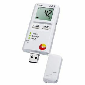 Testo 184-G1 USB temperature, humidity and shock data logger with display, nnlimited operating time, 70°C