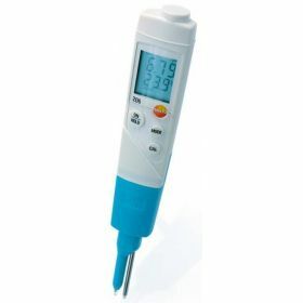 Testo 206-pH2 SET - One-hand pH/°C measuring instrument for semi-solid media, 60°C/14pH