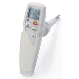 Testo 205 - Handheld T-bar pH meter, 60°C/14pH