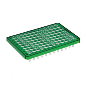 Twintec plate PCR 96 wells, semi-skirted U-bottom green