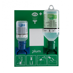 Plum Combi station with 200 ml pH Neutral & 500 ml Plum eye wash