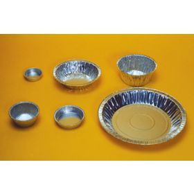 Alu basket 500 mL with grooved walls, flared edge for evaporation