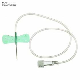 Surflo winged infusion set 21Gx3/4" - green