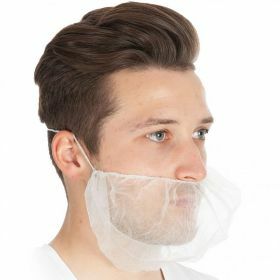 Beard mask PP nonwoven white 46cm x 20cm