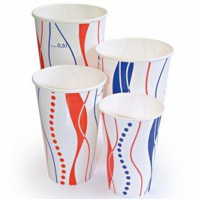 Drinking cup - cardboard - 0,5 l - with print