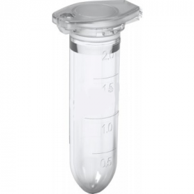 ClearLine® 2 mL CLEAR-LOCK microcentrifuge tube in rack