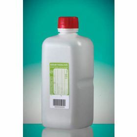 bottle1000ml HDPE with sodium thiosulfate 120mg/l, sterile, shaped seal screw cap